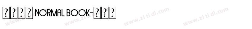 未來熒黑 Normal Book字体转换 未來熒黑 Normal Book字体转换